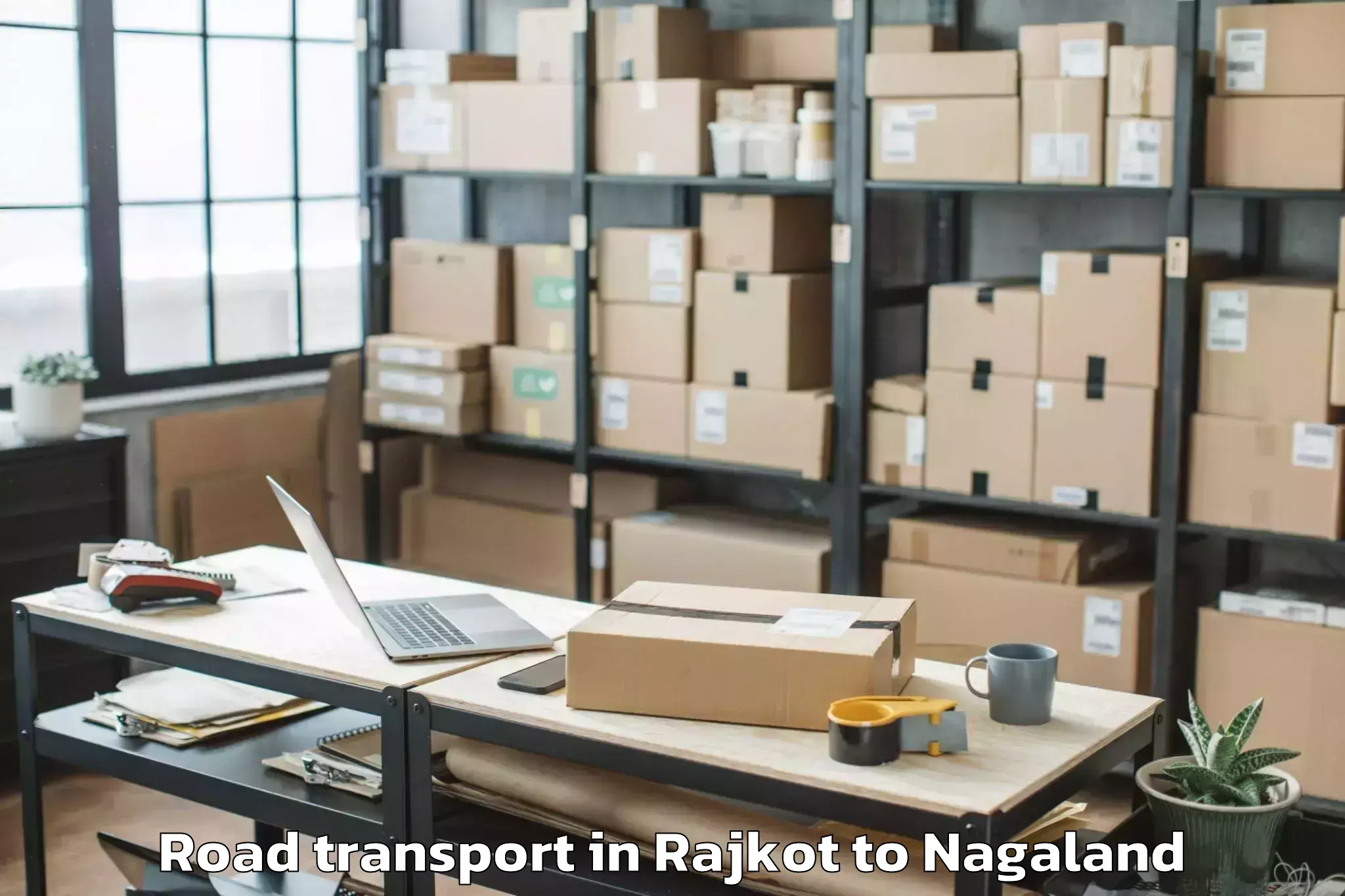 Book Rajkot to Wakching Road Transport Online